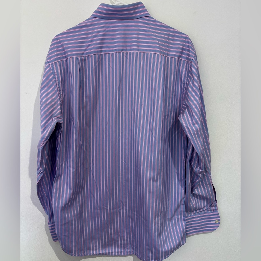ETON Blue and Pink Striped Dress Shirt Size 15.5 - Picture 2 of 5